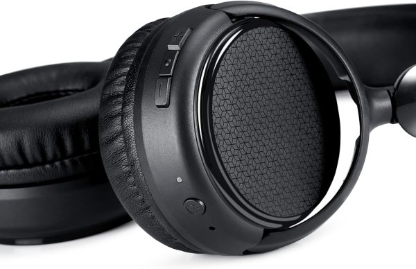 Amazon Basics Bluetooth Wireless On Ear Headphones with Microphone, 35 Hour Playtime, Foldable, One Size, Black - Image 4