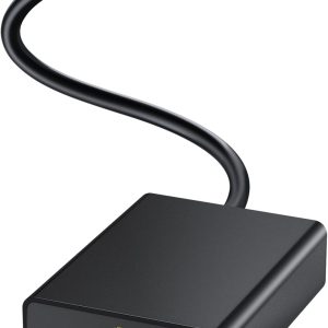ELECTOP Ethernet Adapter for Chromecast with Google TV, USB Type C to RJ45 Ethernet Network Adapter Compatible with Google TV Chromecast HD/4K and More Streaming TV Sticks(Adhesive Tape Included)