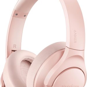 Soundcore Anker Life Q20 Hybrid Active Noise Cancelling Headphones, Wireless Over Ear Bluetooth Headphones, 60H Playtime, Hi-Res Audio, Deep Bass, Memory Foam Ear Cups, for Travel, Home Office