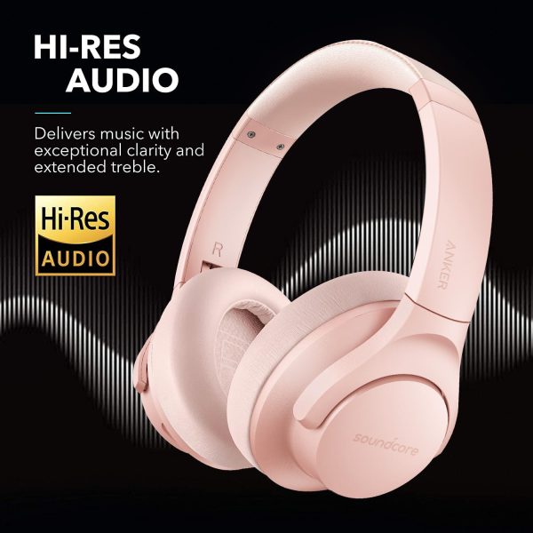 Soundcore Anker Life Q20 Hybrid Active Noise Cancelling Headphones, Wireless Over Ear Bluetooth Headphones, 60H Playtime, Hi-Res Audio, Deep Bass, Memory Foam Ear Cups, for Travel, Home Office - Image 3