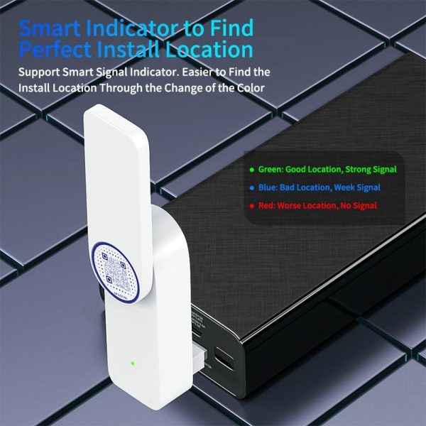 WiFi to LAN Ethernet Adapter for Printer Smart TV Blu-Ray PlayStation Xbox Wired to Wi-Fi USB Powered Repeater Omnidirectional Antenna Foldable Access Point AP - Image 5