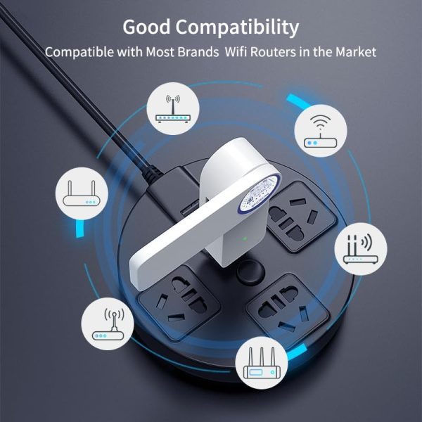 WiFi to LAN Ethernet Adapter for Printer Smart TV Blu-Ray PlayStation Xbox Wired to Wi-Fi USB Powered Repeater Omnidirectional Antenna Foldable Access Point AP - Image 8